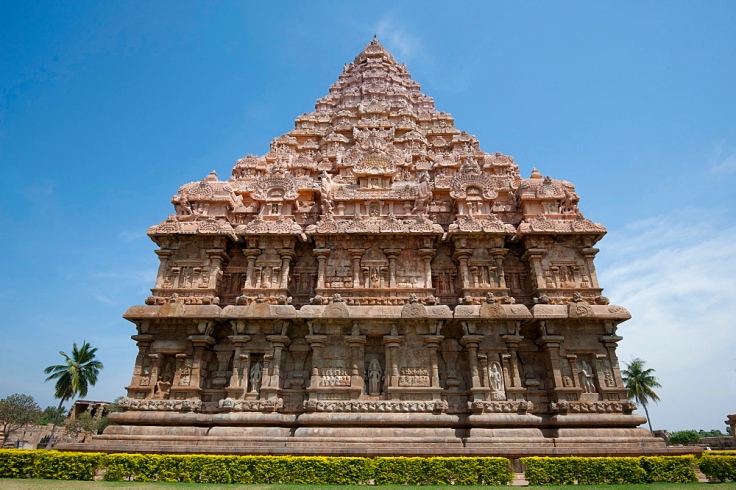 The vimala section of Gangaikonda Cholapuram, built in the 11th century as the capital of the Chola dynasty in southern India